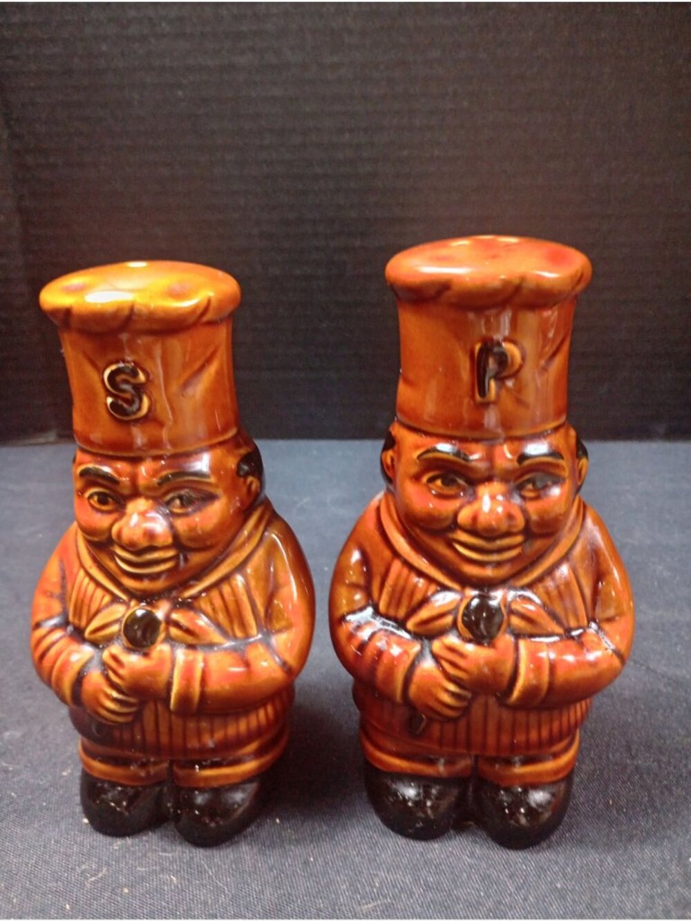 Vintage Price Kensington Chef Salt and Pepper Shakers Circa 1970s